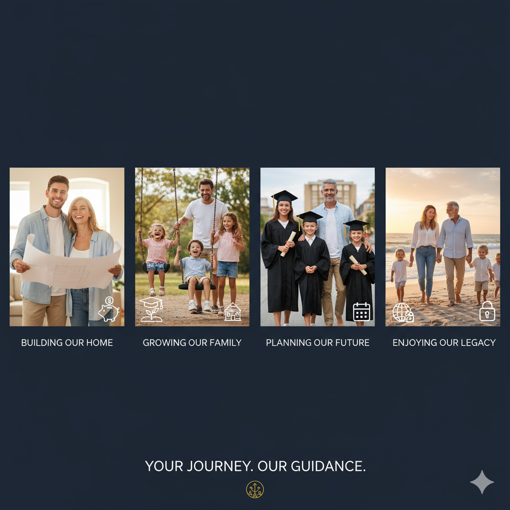 Family at different life stages